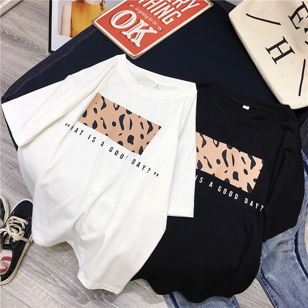 hirsionsan leopard print t shirts women 2021 spring summer tees casual o-neck short sleeve harajuku cool t-shirt female, White
hirsionsan leopard print t shirts women 2021 spring summer tees casual o-neck short sleeve harajuku cool t-shirt female, White