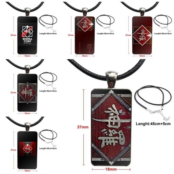pendant necklaces shinra company final fantasy for women wedding glass necklace handmade half rectangle, Silver
pendant necklaces shinra company final fantasy for women wedding glass necklace handmade half rectangle, Silver