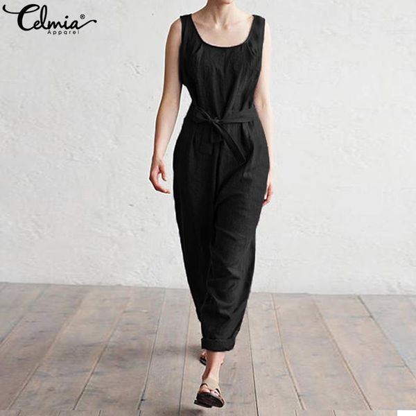 women's jumpsuits & rompers celmia fashion women bandage sleeveless jumpsuit evening party playsuit casual long pants overalls plus siz, Black;white
women's jumpsuits & rompers celmia fashion women bandage sleeveless jumpsuit evening party playsuit casual long pants overalls plus siz, Black;white