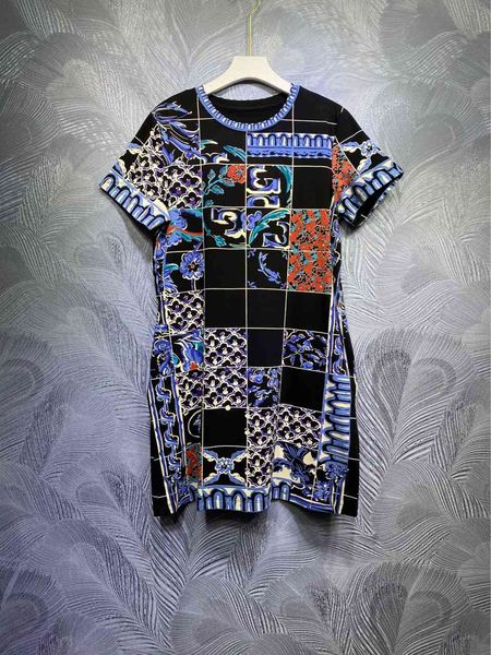 europe and america summer 2021 cotton round neck printed short sleeve long t-shirt, White
europe and america summer 2021 cotton round neck printed short sleeve long t-shirt, White