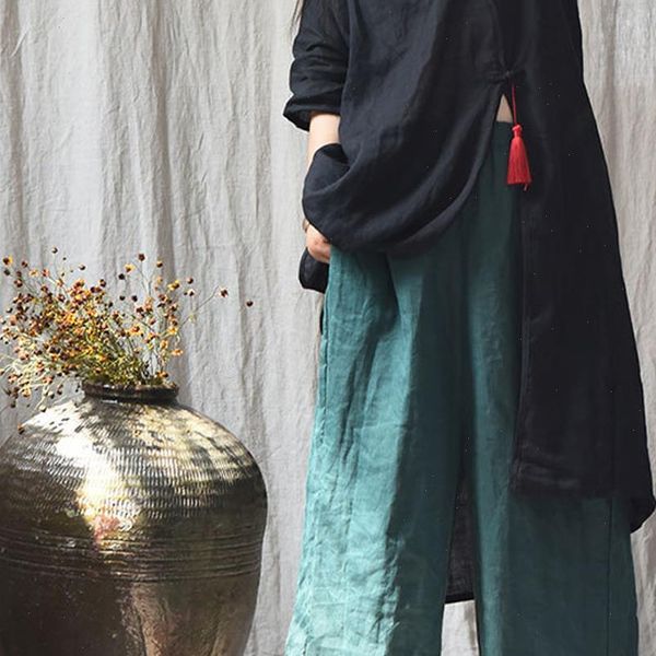 ramie wide leg womens capris loose elastic waist solid color summer casual female, Black;white
ramie wide leg womens capris loose elastic waist solid color summer casual female, Black;white