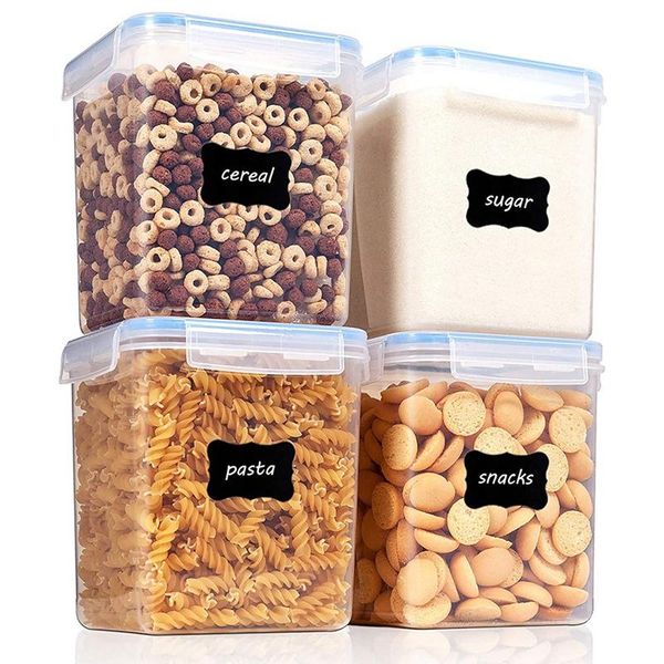 whole grain storage tank kitchen 5.2l preservation box plastic transparent sealed jar set with labels bottles & jars
whole grain storage tank kitchen 5.2l preservation box plastic transparent sealed jar set with labels bottles & jars