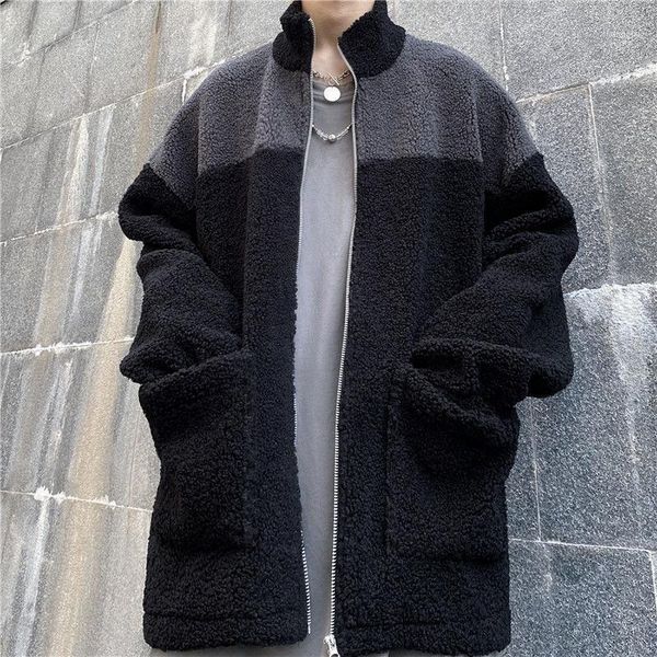 men's hoodies & sweatshirts autumn lamb wool hoodie fashion casual stand-up collar cardigan sweatshirt men streetwear loose hip-hop zip, Black
men's hoodies & sweatshirts autumn lamb wool hoodie fashion casual stand-up collar cardigan sweatshirt men streetwear loose hip-hop zip, Black