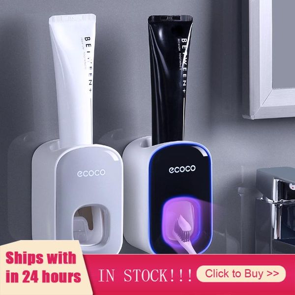 wall mount automatic toothpaste dispenser portable squeezer toothbrush holder bathroom accessories set bath accessory
wall mount automatic toothpaste dispenser portable squeezer toothbrush holder bathroom accessories set bath accessory