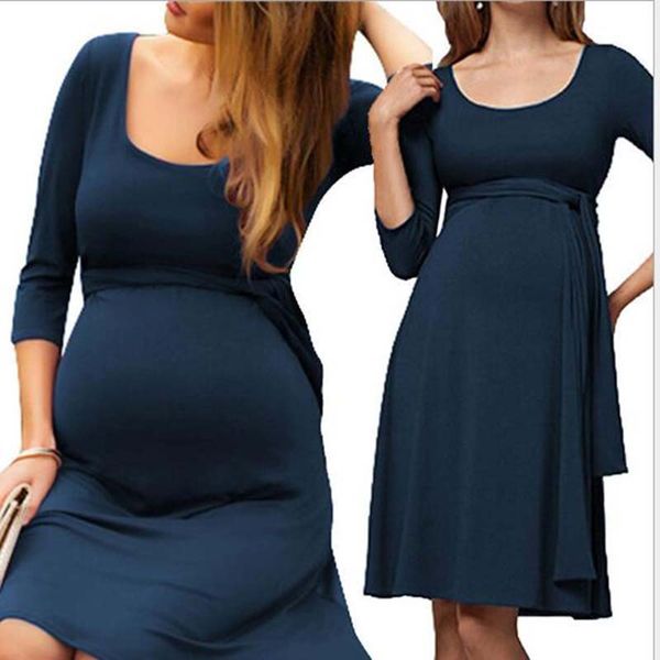 long sleeve loose pregnant women nursing dress o-neck casual maternity dresses nursing breastfeeding clothes, White
long sleeve loose pregnant women nursing dress o-neck casual maternity dresses nursing breastfeeding clothes, White