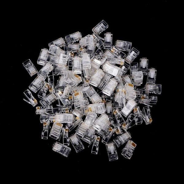 25/100pcs gold plated rj45 net network cables modular plug cat5 cat5e connector 8p8c terminals computer & connectors
25/100pcs gold plated rj45 net network cables modular plug cat5 cat5e connector 8p8c terminals computer & connectors