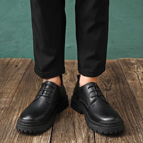 large head business dress low helper work fashion casual men's shoes two-layer cow leather, Black
large head business dress low helper work fashion casual men's shoes two-layer cow leather, Black