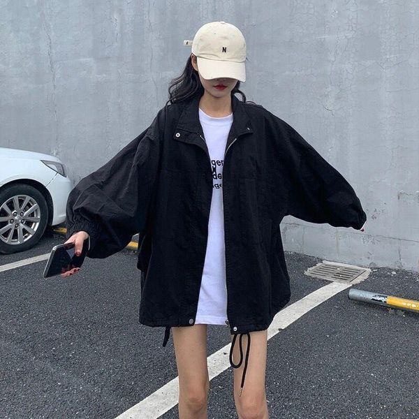 jacket women spring and autumn versatile latest korean loose student harajuku bf work casual baseball women's jackets, Black;brown
jacket women spring and autumn versatile latest korean loose student harajuku bf work casual baseball women's jackets, Black;brown