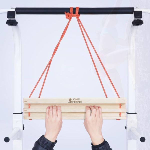 portable hangboard pull up bar as rock climbing training board with edges, fingerboard for bouldering cords, slings and webbing1
portable hangboard pull up bar as rock climbing training board with edges, fingerboard for bouldering cords, slings and webbing1