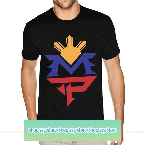 men's t-shirts boxer manny pacquiao mp boxing po tee shirt 6xl men trendy shirts, White;black