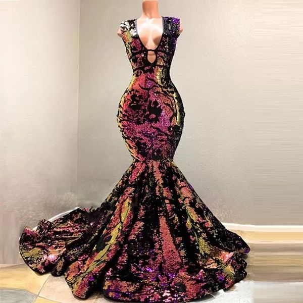sparkly sequin velvet mermaid african prom dresses vestidos de gala v-neck court train black girls evening party dress, Black;red
sparkly sequin velvet mermaid african prom dresses vestidos de gala v-neck court train black girls evening party dress, Black;red