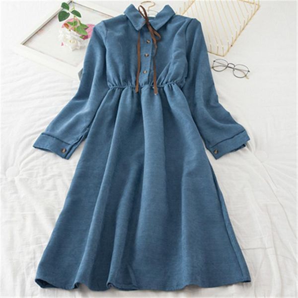 casual dresses singrain sweet college style corduroy dress women french long sleeve elastic waist vestidos autumn solid holiday a-line, Black;gray
casual dresses singrain sweet college style corduroy dress women french long sleeve elastic waist vestidos autumn solid holiday a-line, Black;gray
