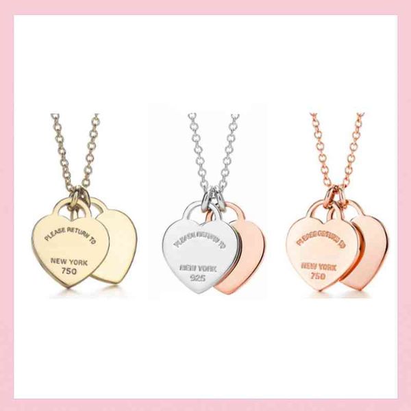 2020 rose gold 925 sterling silver classic double heart pendant necklace (45 cm), providing jewelry gifts for loved ones
2020 rose gold 925 sterling silver classic double heart pendant necklace (45 cm), providing jewelry gifts for loved ones