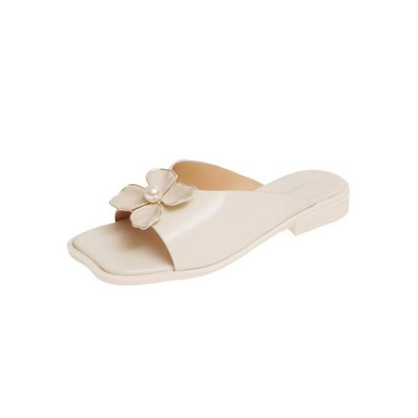 slippers women's shoes 2021 summer flat-bottomed camellia pearl all-match fashion and elegant low-heeled sandals, Black
slippers women's shoes 2021 summer flat-bottomed camellia pearl all-match fashion and elegant low-heeled sandals, Black