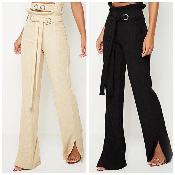women's pants & capris glorystar women wide cylinder bowknot ribbon corduroy high waist casual flared trousers, Black;white
women's pants & capris glorystar women wide cylinder bowknot ribbon corduroy high waist casual flared trousers, Black;white