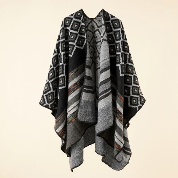 scarves 2022 winter warm plaid ponchos and capes for women oversized shawls wraps ladies pashmina female bufanda, Blue;gray
scarves 2022 winter warm plaid ponchos and capes for women oversized shawls wraps ladies pashmina female bufanda, Blue;gray