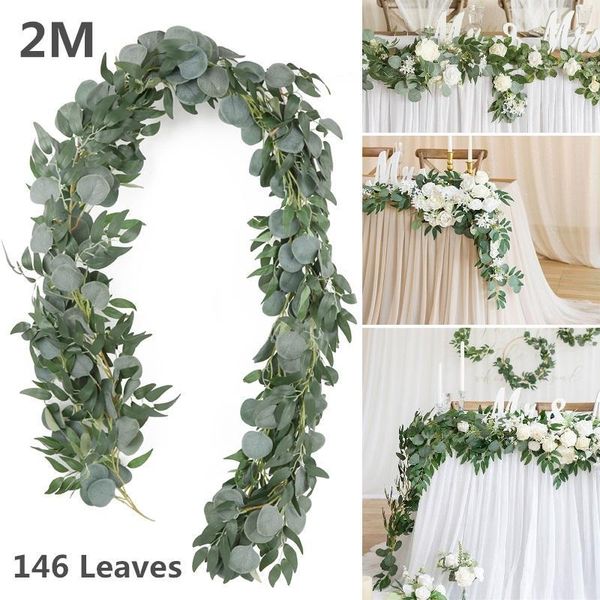 decorative flowers & wreaths 2m artificial eucalyptus vines fake plants ivy silk hanging garland rattan for wedding home garden decoration
decorative flowers & wreaths 2m artificial eucalyptus vines fake plants ivy silk hanging garland rattan for wedding home garden decoration