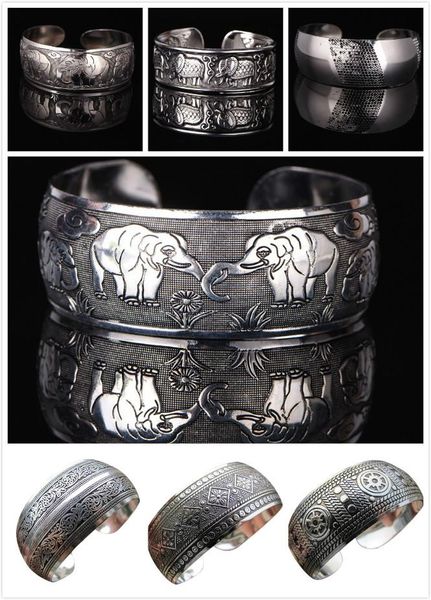 bangle cool vintage boho style tibetan tibet plated bracelets elegant round metal cuff bangles women jewelry, Black
bangle cool vintage boho style tibetan tibet plated bracelets elegant round metal cuff bangles women jewelry, Black