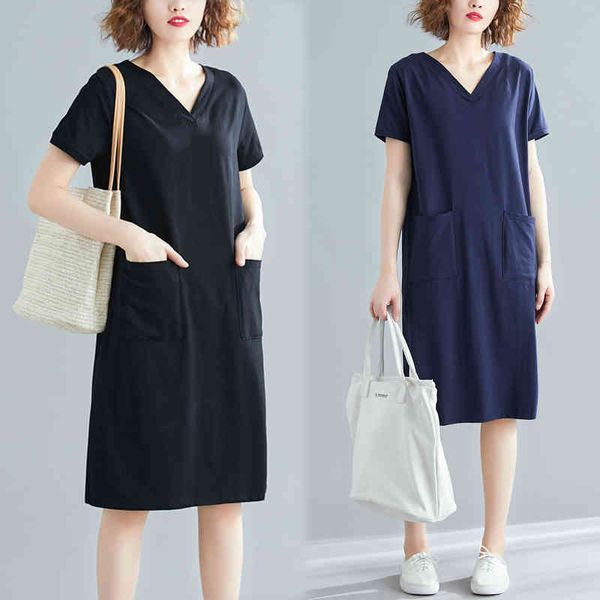 casual dresses summer plus size women korean solid thin pocket short-sleeve t-shirt fashion loose ladies tide g289 au1r, Black;gray
casual dresses summer plus size women korean solid thin pocket short-sleeve t-shirt fashion loose ladies tide g289 au1r, Black;gray