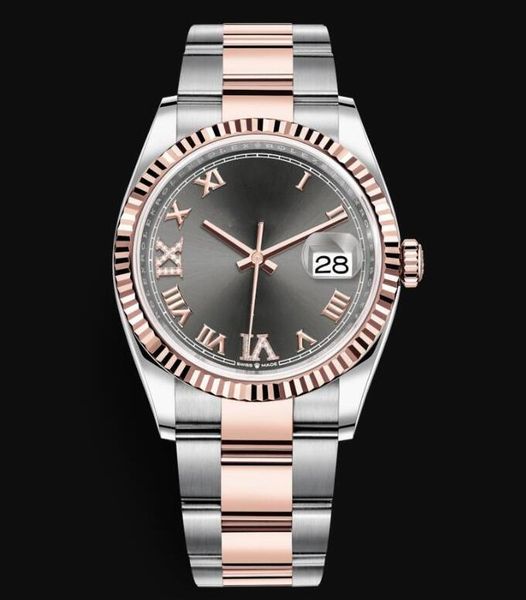 women's watches model with date 36mm two tone 18k yellow gold stainless steel strap 2813 automatic movement watch mens, Slivery;brown
women's watches model with date 36mm two tone 18k yellow gold stainless steel strap 2813 automatic movement watch mens, Slivery;brown