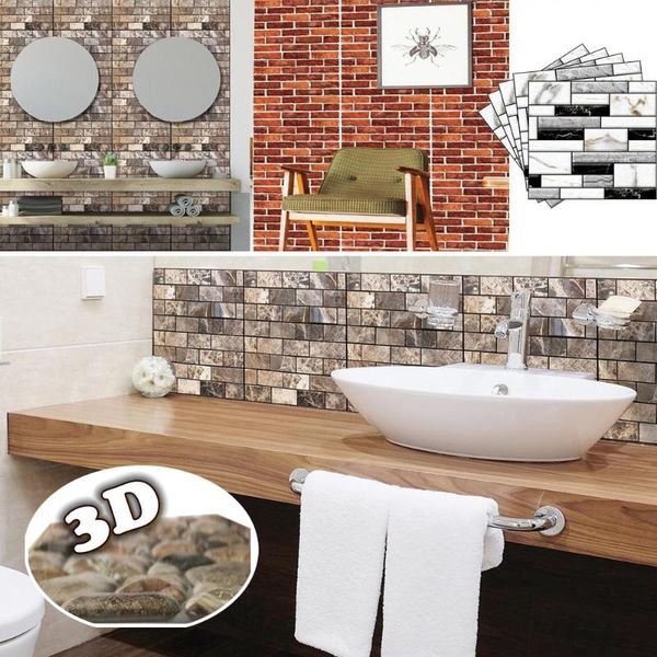wall stickers 1pcs 3d self adhesive pvc sticker fashion bathroom mosaic waterproof home tv brick pattern wallpaper
wall stickers 1pcs 3d self adhesive pvc sticker fashion bathroom mosaic waterproof home tv brick pattern wallpaper