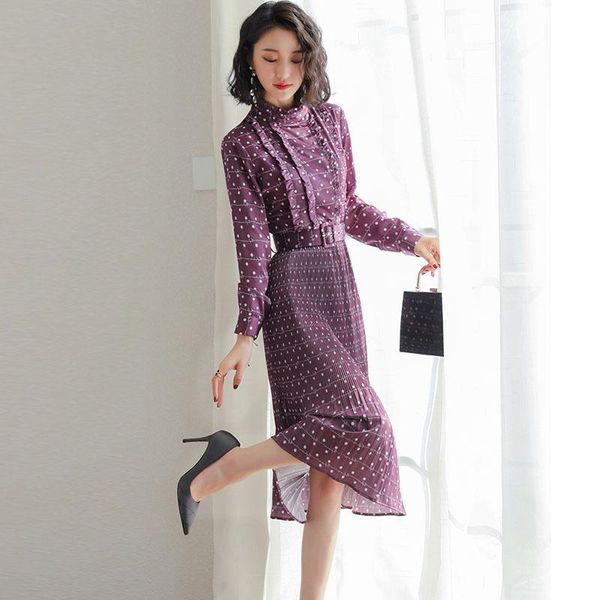 casual dresses women's polka dot professional shirt dress autumn female temperament purple printing wave point a word, Black;gray
casual dresses women's polka dot professional shirt dress autumn female temperament purple printing wave point a word, Black;gray