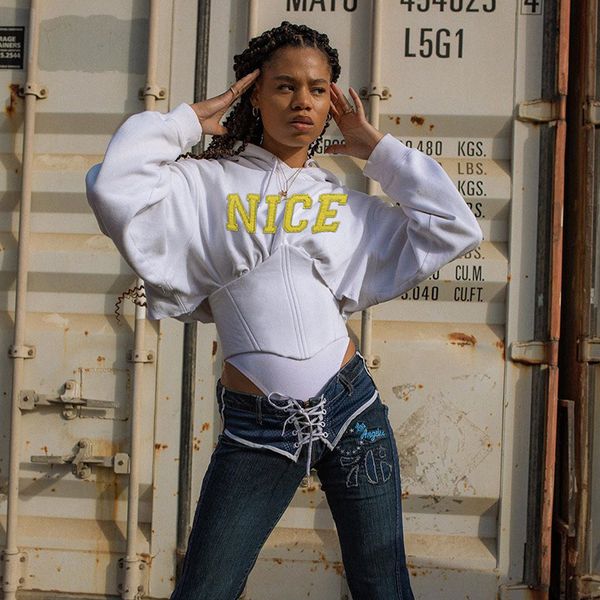 paris girl autumn winter white short sweatshirts women long sleeve drawstring hooded crop letter print sports casual hoodies 210524, Black
paris girl autumn winter white short sweatshirts women long sleeve drawstring hooded crop letter print sports casual hoodies 210524, Black