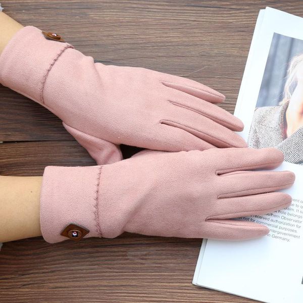 sports gloves 2021 fashion suede autumn and winter women's buttoned design for outdoor warm windproof cycling, Black
sports gloves 2021 fashion suede autumn and winter women's buttoned design for outdoor warm windproof cycling, Black