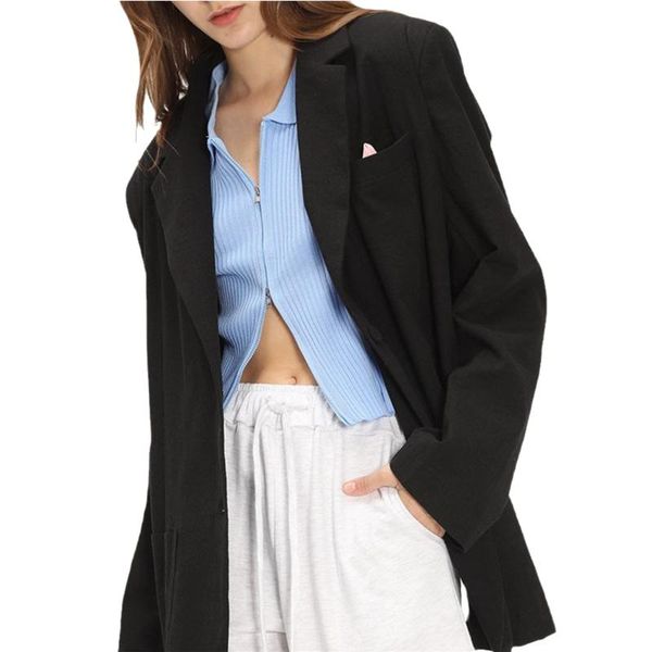 women's suits & blazers women fashion solid color adults button-down long sleeve tailored collar suit jackets with pockets streetwear, White;black
women's suits & blazers women fashion solid color adults button-down long sleeve tailored collar suit jackets with pockets streetwear, White;black
