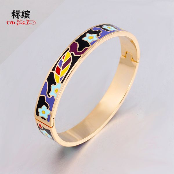 bangles bracelets stainless steel enamel color bracelet popular opening national style jewelry, Black
bangles bracelets stainless steel enamel color bracelet popular opening national style jewelry, Black