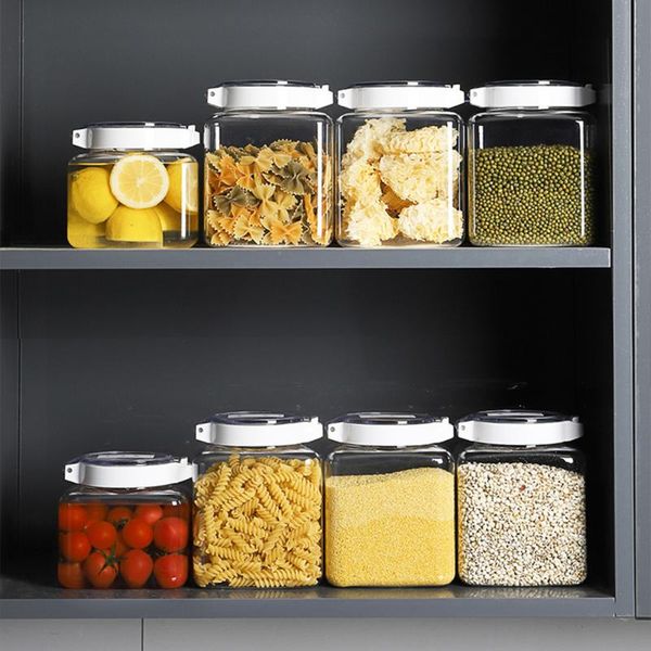 plastic sealed kitchen storage box transparent canister keep fresh fruit nuts canisters container bottles & jars
plastic sealed kitchen storage box transparent canister keep fresh fruit nuts canisters container bottles & jars