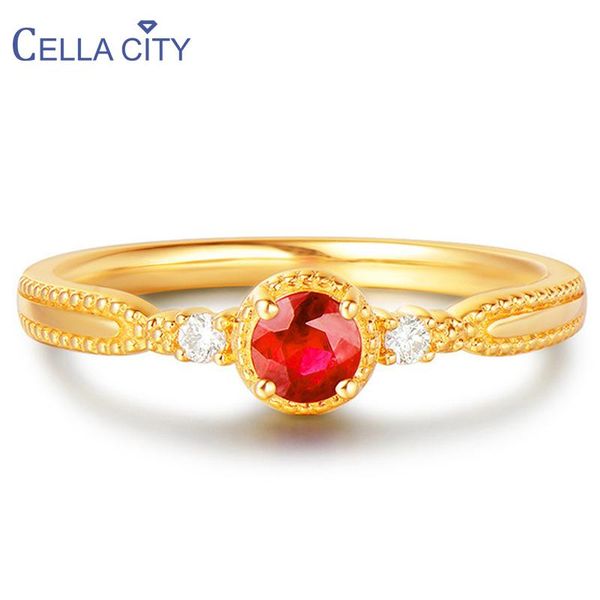 cluster rings cellacity 925 silver ring with round creative ruby gemstone for women gold color charm lady fine jewellery wedding party gift, Golden;silver
cluster rings cellacity 925 silver ring with round creative ruby gemstone for women gold color charm lady fine jewellery wedding party gift, Golden;silver