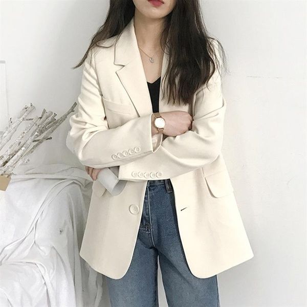 women's suits & blazers 2021 winter women long sleeve white jackets coats fashion ladies, White;black
women's suits & blazers 2021 winter women long sleeve white jackets coats fashion ladies, White;black
