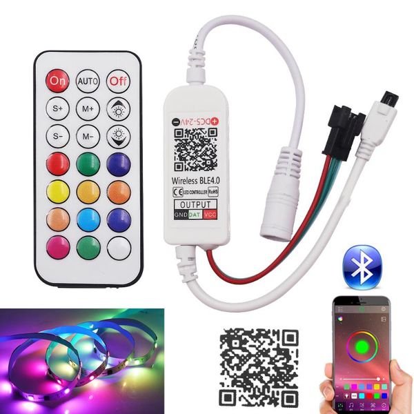 strips 5-24v bluetooth rgb dimmer for ws2812b ws2811 ambilight led strip lights 21key ir controller phone app control
strips 5-24v bluetooth rgb dimmer for ws2812b ws2811 ambilight led strip lights 21key ir controller phone app control