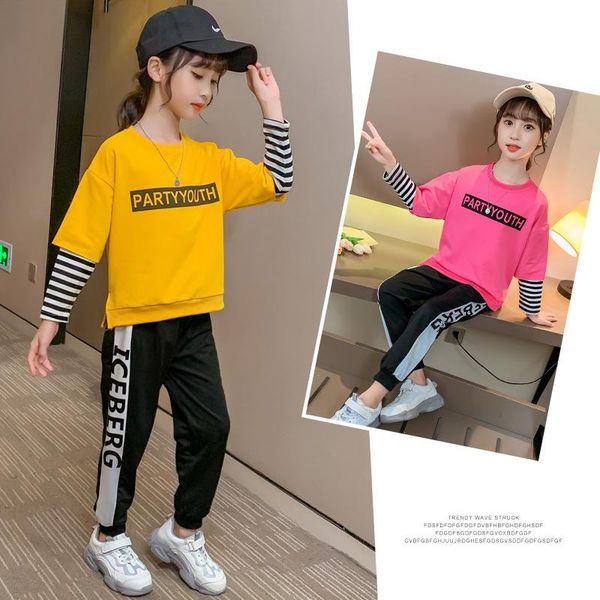 autumn girls clothing sets children sports suits kids long sleeve t-shirt +pants 2pc girl outwear clothes, White
autumn girls clothing sets children sports suits kids long sleeve t-shirt +pants 2pc girl outwear clothes, White