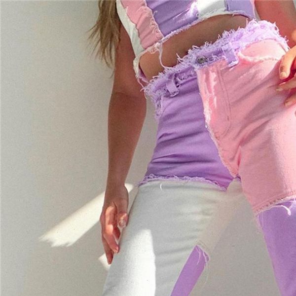 fashion autumn high waist women capri streetwear hip hop micro flared trousers patchwork button fly all match jeans female pants, Black;white
fashion autumn high waist women capri streetwear hip hop micro flared trousers patchwork button fly all match jeans female pants, Black;white
