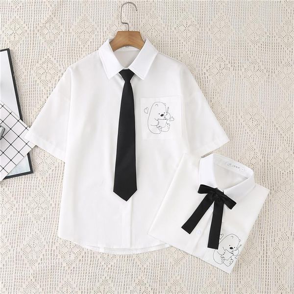 women's blouses & shirts fashion summer blouse pocket bear women white shirt turndown collar female short sleeve jk preppy style unifo
women's blouses & shirts fashion summer blouse pocket bear women white shirt turndown collar female short sleeve jk preppy style unifo