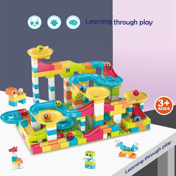 240 pcs marble race run big block building blocks funnel slide blocks diy big bricks toys for children gifts
240 pcs marble race run big block building blocks funnel slide blocks diy big bricks toys for children gifts