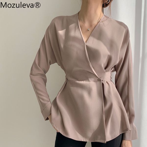 v-neck lace-up slim waist women blouse shirts casual chic full sleeve female solid spring blusas 210427, White
v-neck lace-up slim waist women blouse shirts casual chic full sleeve female solid spring blusas 210427, White
