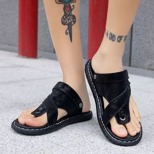 Luxury sandals slippers mens summer sandals mens Gladiator sandals mens shoes summer beach fashion, Black
Luxury sandals slippers mens summer sandals mens Gladiator sandals mens shoes summer beach fashion, Black