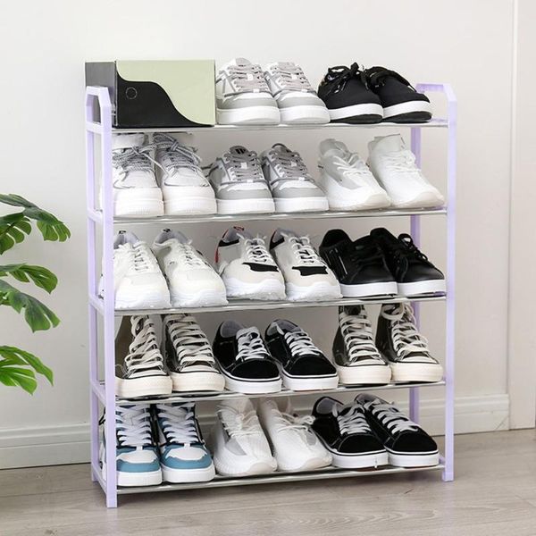 hooks & rails 5 tiers steel pipe detachable dustproof shoe rack storage organizer shoes space-saving stand cabinet shelf 20 pairs
hooks & rails 5 tiers steel pipe detachable dustproof shoe rack storage organizer shoes space-saving stand cabinet shelf 20 pairs