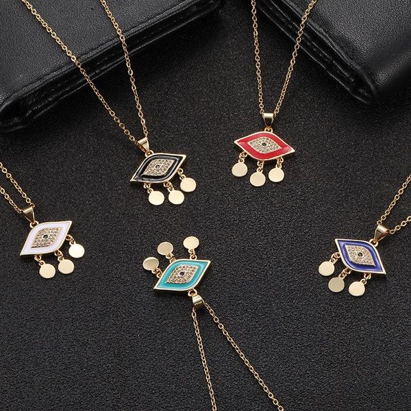 pendant necklaces vintage multicolor stainless steel demon eye tassel necklace initial cz wedding jewelry, Silver
pendant necklaces vintage multicolor stainless steel demon eye tassel necklace initial cz wedding jewelry, Silver