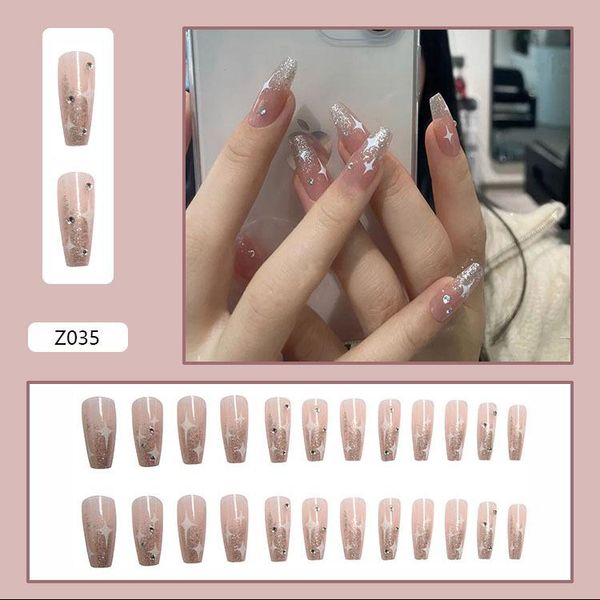 false nails fake small diamonds stars clear nail stickers complete 24 with glue, Red;gold
false nails fake small diamonds stars clear nail stickers complete 24 with glue, Red;gold