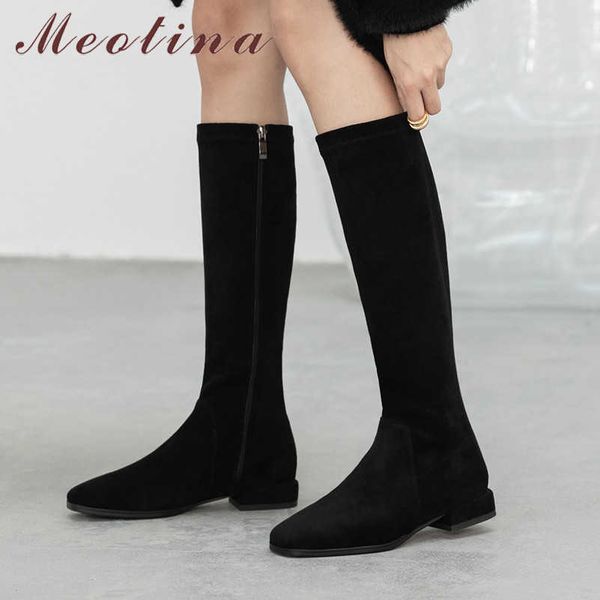 meotina riding boots women shoes zipper low heels knee high boots square toe thick heels female long boots autumn winter gray 40 210608, Black
meotina riding boots women shoes zipper low heels knee high boots square toe thick heels female long boots autumn winter gray 40 210608, Black