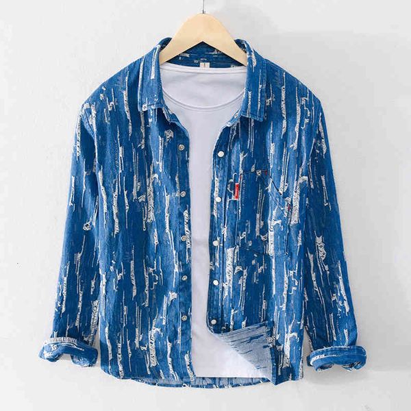 men's t-shirts spring and autumn long-sleeved worn denim casual fashion shirts for men simple trend shirt mens comfortable chemise g4r6, White;black
men's t-shirts spring and autumn long-sleeved worn denim casual fashion shirts for men simple trend shirt mens comfortable chemise g4r6, White;black