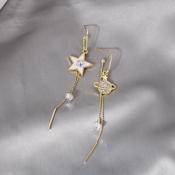 hoop & huggie women's earrings long planet star ear hook pendant gold color vintage metal retro earring 2021 trendy fashion female jewe, Golden;silver
hoop & huggie women's earrings long planet star ear hook pendant gold color vintage metal retro earring 2021 trendy fashion female jewe, Golden;silver