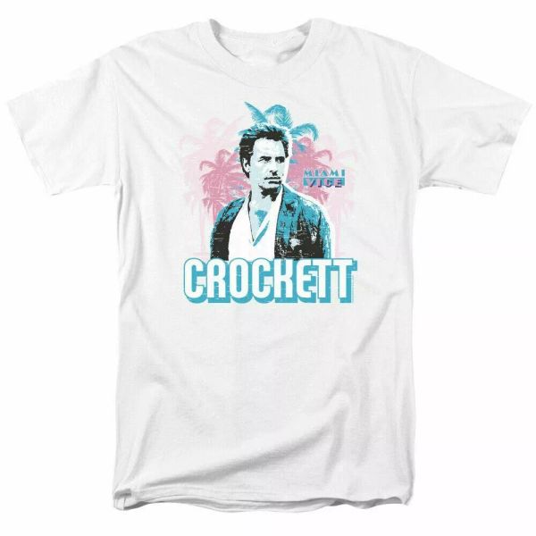 miami vice crokett t shirt mens licensed classic tv show ricardo james white, White;black
miami vice crokett t shirt mens licensed classic tv show ricardo james white, White;black