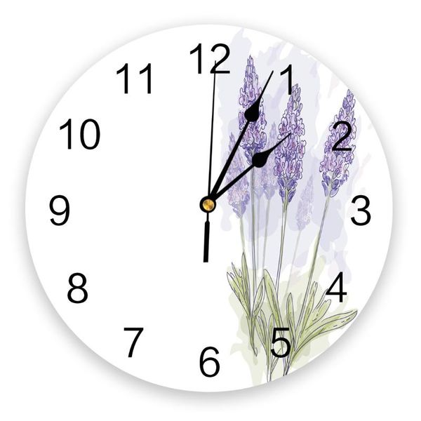 wall clocks purple lavender flowers watercolor painting clock digital home decor modern design living room
wall clocks purple lavender flowers watercolor painting clock digital home decor modern design living room