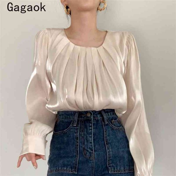 office lady blouse women spring autumn solid o-neck puff sleeve elegant shirt loose chic wild blouses 210531, White
office lady blouse women spring autumn solid o-neck puff sleeve elegant shirt loose chic wild blouses 210531, White