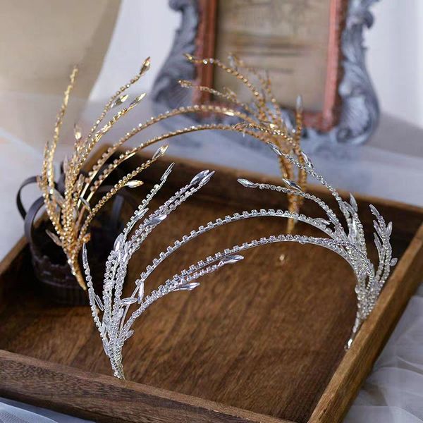 hair clips & barrettes baroque crystal rhinestone tassel leaf hairband women bridal wedding tiara accessories crown hairwear jewelry, Golden;silver
hair clips & barrettes baroque crystal rhinestone tassel leaf hairband women bridal wedding tiara accessories crown hairwear jewelry, Golden;silver